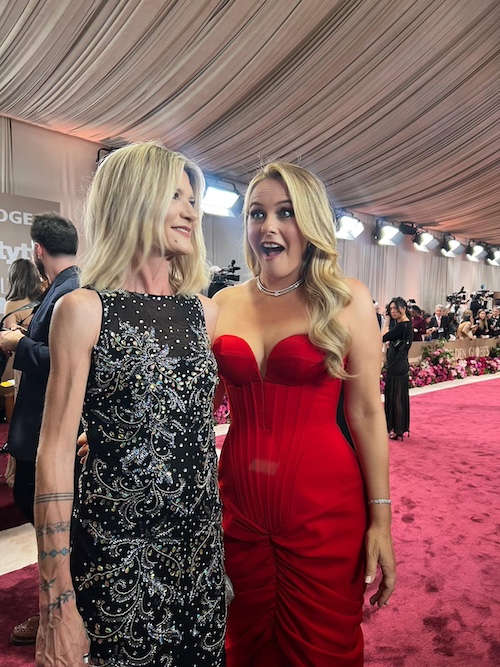 Anna Karolina Heinrich & Alicia Silverstone at the Golden Globes 2026