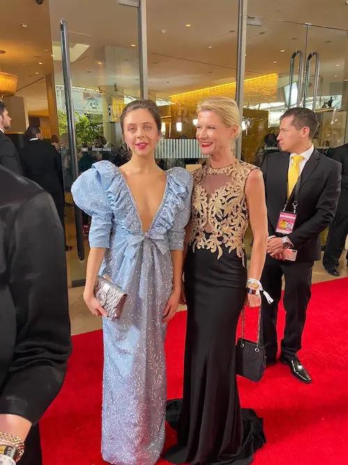 Anna Karolina Heinrich  at the Golden Globes 2025